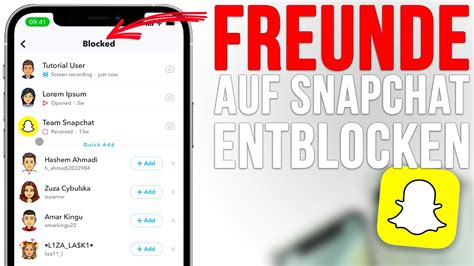 Snapchat Freunde entblocken! Blockierte Personen freigeben [2023]